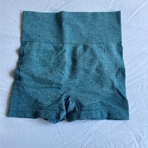 Women's Blue High-Waisted Shorts